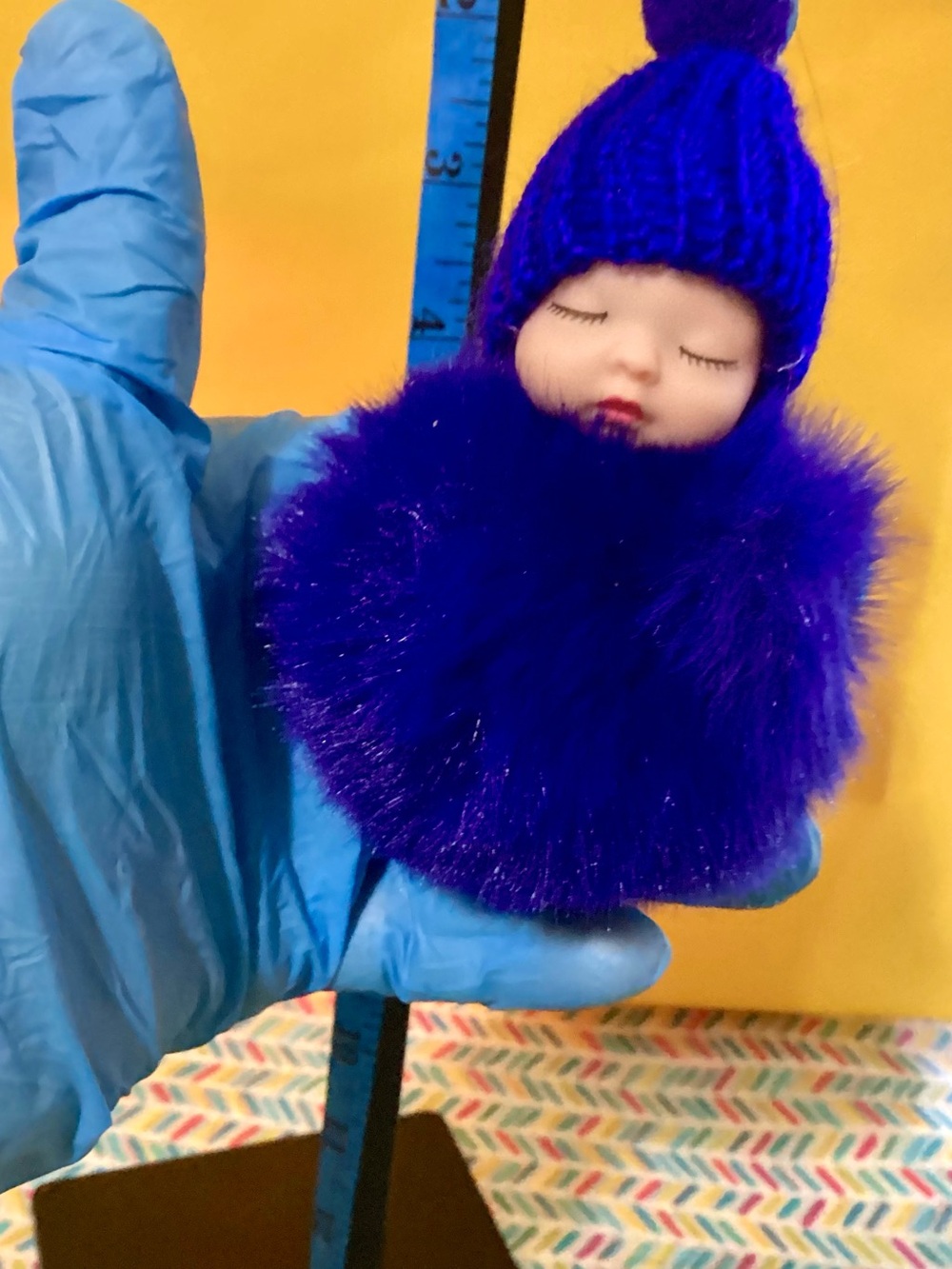 NWOT - Backpack Charms ! Royal Blue Baby Doll Keychain Charm!!